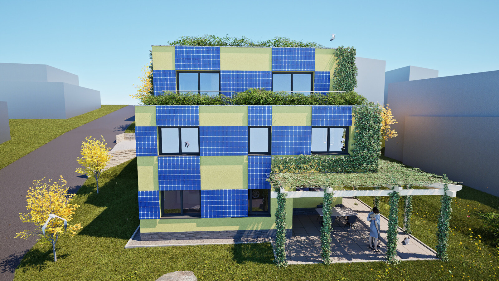 Talansicht · Terrasse